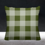 Autumn Plaid Striped Reversible Indoor/Outdoor Square Pillow