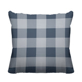 Autumn Plaid Striped Reversible Indoor/Outdoor Square Pillow