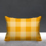 Autumn Plaid Striped Reversible Indoor/Outdoor Rectangular Pillow