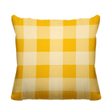 Autumn Plaid Striped Reversible Indoor/Outdoor Square Pillow