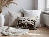 Ayra Leopard Reversible Indoor/Outdoor Lumbar Pillow in Beige - Size 25x18