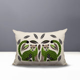 Ayra Leopard Reversible Indoor/Outdoor Lumbar Pillow