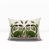 Ayra Leopard Reversible Indoor/Outdoor Lumbar Pillow