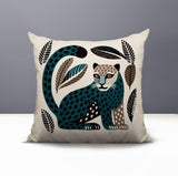 Ayra Leopard Reversible Indoor/Outdoor Square Pillow