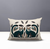 Ayra Leopard Reversible Indoor/Outdoor Lumbar Pillow