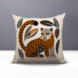 Ayra Leopard Reversible Indoor/Outdoor Square Pillow