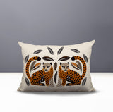 Ayra Leopard Reversible Indoor/Outdoor Lumbar Pillow