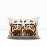 Ayra Leopard Reversible Indoor/Outdoor Lumbar Pillow