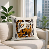 Ayra Leopard Reversible Indoor/Outdoor Lumbar Pillow