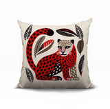 Ayra Leopard Reversible Indoor/Outdoor Square Pillow