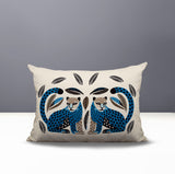 Ayra Leopard Reversible Indoor/Outdoor Lumbar Pillow