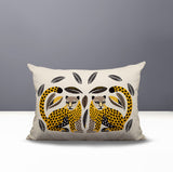 Ayra Leopard Reversible Indoor/Outdoor Lumbar Pillow