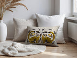 Ayra Leopard Reversible Indoor/Outdoor Lumbar Pillow in Yellow - Size 25x18