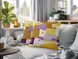 Praxies Patches Indoor/Outdoor Reversible Square Pillow