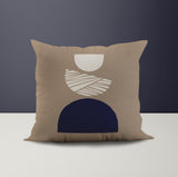 Baako Abstract Reversible Indoor/Outdoor Square Pillow