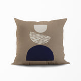 Baako Abstract Reversible Indoor/Outdoor Square Pillow