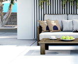 Baako Abstract Reversible Indoor/Outdoor Square Pillow