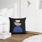 Baako Abstract Reversible Indoor/Outdoor Square Pillow