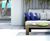 Baako Abstract Reversible Indoor/Outdoor Square Pillow