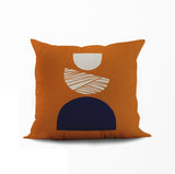 Baako Abstract Reversible Indoor/Outdoor Square Pillow