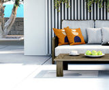 Baako Abstract Reversible Indoor/Outdoor Square Pillow