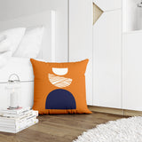 Baako Abstract Reversible Indoor/Outdoor Square Pillow