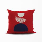 Baako Abstract Reversible Indoor/Outdoor Square Pillow