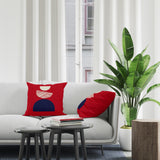 Baako Abstract Reversible Indoor/Outdoor Square Pillow