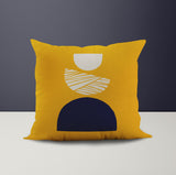 Baako Abstract Reversible Indoor/Outdoor Square Pillow