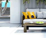 Baako Abstract Reversible Indoor/Outdoor Square Pillow