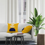 Baako Abstract Reversible Indoor/Outdoor Square Pillow