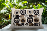 Bako Lion Reversible Indoor/Outdoor Rectangular Pillow