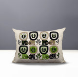 Bako Lion Reversible Indoor/Outdoor Rectangular Pillow