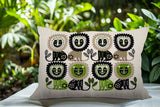 Bako Lion Reversible Indoor/Outdoor Rectangular Pillow