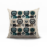 Bako Lion Reversible Indoor/Outdoor Square Pillow