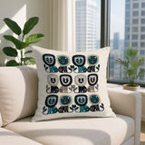 Bako Lion Reversible Indoor/Outdoor Square Pillow in Emerald - Size 20x20