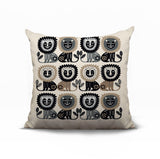 Bako Lion Reversible Indoor/Outdoor Square Pillow