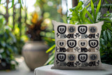 Bako Lion Reversible Indoor/Outdoor Square Pillow in Gray - Size 20x20