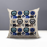 Bako Lion Reversible Indoor/Outdoor Square Pillow