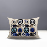 Bako Lion Reversible Indoor/Outdoor Rectangular Pillow