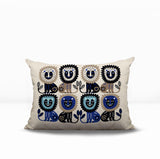 Bako Lion Reversible Indoor/Outdoor Rectangular Pillow