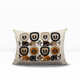 Bako Lion Reversible Indoor/Outdoor Rectangular Pillow