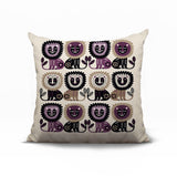 Bako Lion Reversible Indoor/Outdoor Square Pillow