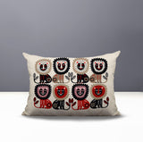 Bako Lion Reversible Indoor/Outdoor Rectangular Pillow