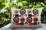 Bako Lion Reversible Indoor/Outdoor Rectangular Pillow
