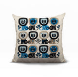 Bako Lion Reversible Indoor/Outdoor Square Pillow