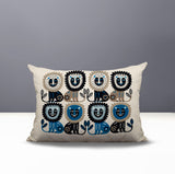 Bako Lion Reversible Indoor/Outdoor Rectangular Pillow