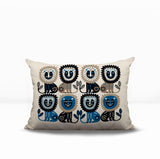 Bako Lion Reversible Indoor/Outdoor Rectangular Pillow