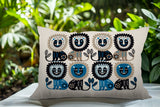 Bako Lion Reversible Indoor/Outdoor Rectangular Pillow