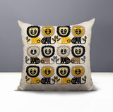 Bako Lion Reversible Indoor/Outdoor Square Pillow